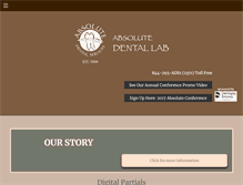 Tablet Screenshot of absolutedentalservices.com